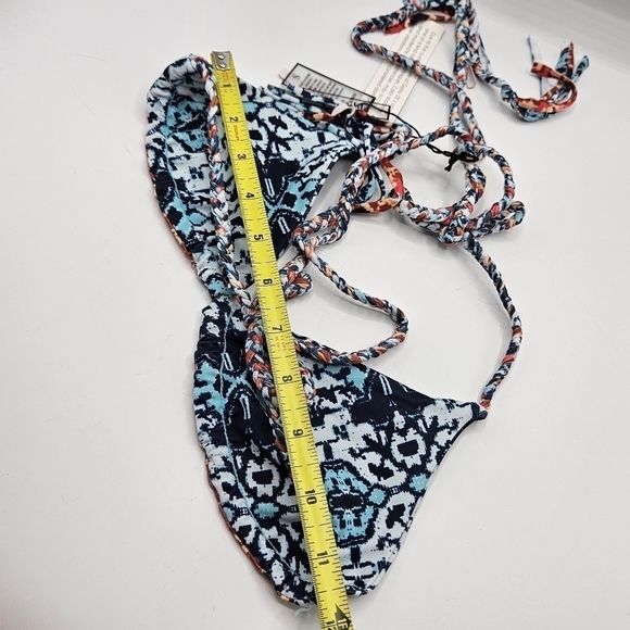 NWT Gypsy 05 Multi Aqua Bikini top only size small - Picture 6 of 9